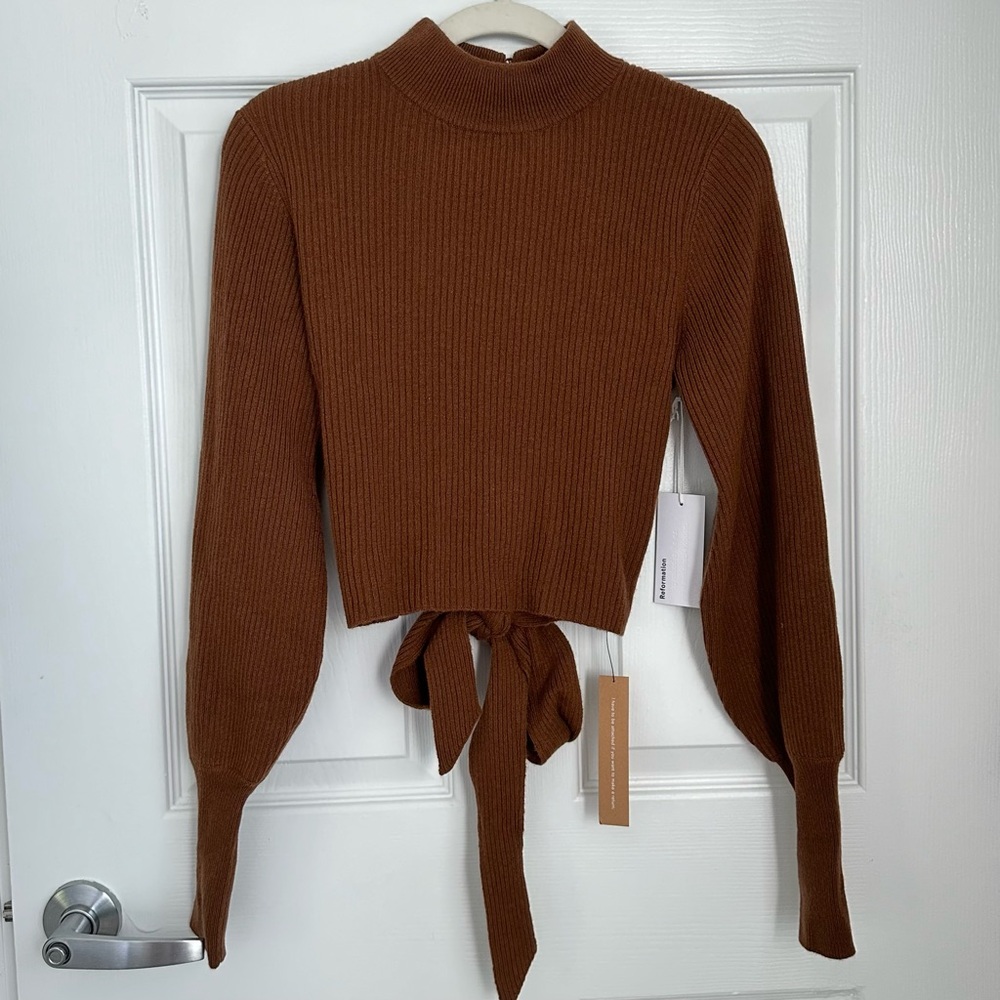 Reformation Osteria Open Back Sweater
